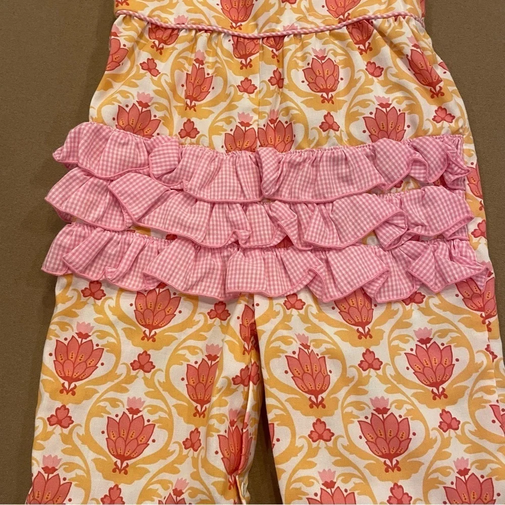 Shrimp & Grits Kids Baby Girls Ruffle Jumper Size 6M